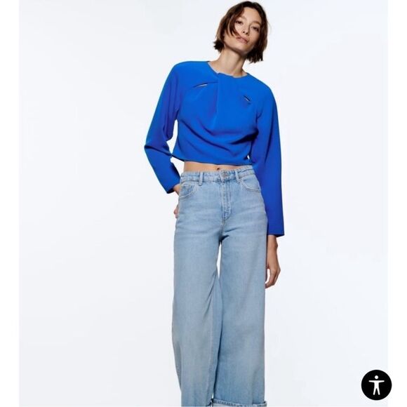 Zara blue knot top NWT - Picture 5 of 7
